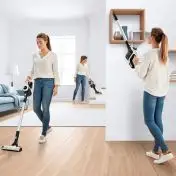 Bosch Serie 6 BCS61113 scopa elettrica Aspirapolvere a bastone 2 in 1 Batteria Secco Senza sacchetto Bianco