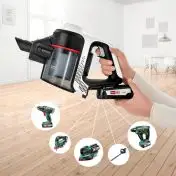 Bosch Serie 6 BCS61113 scopa elettrica Aspirapolvere a bastone 2 in 1 Batteria Secco Senza sacchetto Bianco