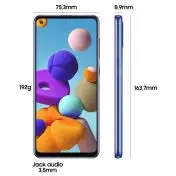Samsung Galaxy A21s SM-A217F/DSN 16,5 cm (6.5") Doppia SIM Android 10.0 4G USB tipo-C 3 GB 32 GB 5000 mAh Blu