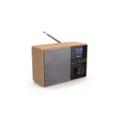 Philips TAR5505/10 radio Portatile Digitale Nero, Grigio, Legno