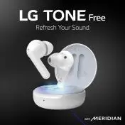 LG TONE Free FN6 White Cuffie Bluetooth True Wireless con custodia UVnano
