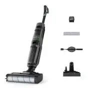Rowenta X-Clean 4 , Lavapavimenti Senza Fili con Auto-Propulsione e Rilevazione Automatica dello Sporco, Doppio Serbatoio e Sistema di Autopulizia, Autonomia 50' per Tutti i Tipi di Paviment
