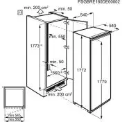 AEG ABE818F6NS congelatore Verticale Da incasso 204 L F Bianco