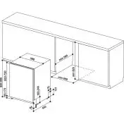 Indesit DIE 2B19 Lavastoviglie a Incasso Scomparsa Totale 13 coperti F