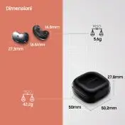 Samsung Galaxy Buds Live, Mystic Black Auricolare Wireless In-ear Musica e Chiamate Bluetooth Nero