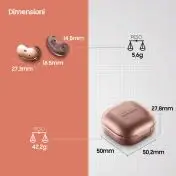 Samsung Galaxy Buds Live, Mystic Bronze Auricolare Wireless In-ear Musica e Chiamate Bluetooth Bronzo