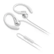 Philips TAA1105WT/00 cuffia e auricolare Cablato A clip, In-ear Sport Bianco