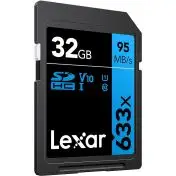 Lexar Professional 633x Scheda SD 32 GB, Scheda di Memoria SDXC UHS-I, U1, V10, Class 10, Fino a 95 MB/s di Lettura
