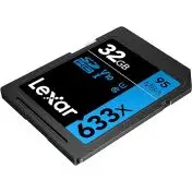 Lexar Professional 633x Scheda SD 32 GB, Scheda di Memoria SDXC UHS-I, U1, V10, Class 10, Fino a 95 MB/s di Lettura