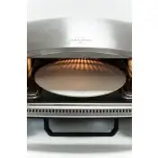 R.G.V. Forno Pizza Vulcano 33cm Piatto Girevole 450 Gradi Touchscreen Silver/nero 