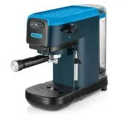 Ariete 1399 Sky Blue Macchina da caffè espresso, Per polvere e cialde ESE, 1300 W, Capacità 1,1L, 15 bar di pressione, Filtro 1, 2 tazze e cialda ESE, Cappuccino, Blu