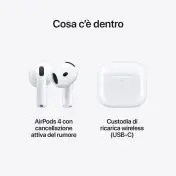 Apple AirPods (4th generation) AirPods 4 con Active Noise Cancellation