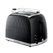 Russell Hobbs Honeycomb Black 2 Slice Toaster 6 2 fetta/e 850 W Nero