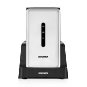 Brondi Amico Flip 4G 8,89 cm (3.5") 136 g Argento Telefono cellulare basico