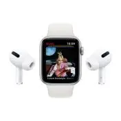 Apple Watch Serie 6 GPS, 40mm in alluminio oro con cinturino Sport Rosa sabbia