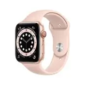Apple Watch Serie 6 GPS + Cellular, 44mm in alluminio oro con cinturino Sport Rosa sabbia