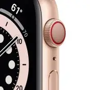 Apple Watch Serie 6 GPS + Cellular, 44mm in alluminio oro con cinturino Sport Rosa sabbia
