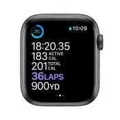 Apple Watch Serie 6 GPS + Cellular, 44mm in alluminio grigio siderale con cinturino Sport Nero