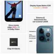 Apple iPhone 12 Pro Max 128GB - Blu Pacifico