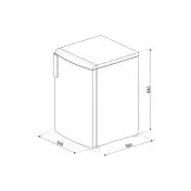 Smeg CV102F Congelatore Verticale a Libera Installazione Sottopiano 85 L F Bianco