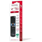 G.B.S. Elettronica MadeForYou 2:1 Serie 7001 Black telecomando Bluetooth DTT, DVD/Blu-ray, SAT, TV, VCR Pulsanti
