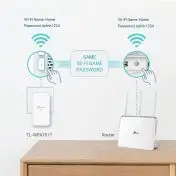 TP-LINK TL-WPA7517 KIT adattatore di rete PowerLine 1000 Mbit/s Collegamento ethernet LAN Wi-Fi Bianco