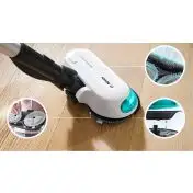 Bosch Scopa elettrica lavapavimenti 2in1 Unlimited 7 ProHygienic Aqua Bianco