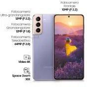 Samsung Galaxy S21 5G 128 GB Display 6.2" Dynamic AMOLED 2X Phantom Violet