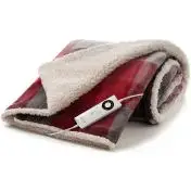 Imetec 16678 coperta/cuscino elettrico Coperta elettrica 150 W Grigio, Rosso, Bianco Tessuto, Felpato, Velluto