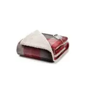 Imetec 16678 coperta/cuscino elettrico Coperta elettrica 150 W Grigio, Rosso, Bianco Tessuto, Felpato, Velluto