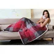 Imetec 16678 coperta/cuscino elettrico Coperta elettrica 150 W Grigio, Rosso, Bianco Tessuto, Felpato, Velluto