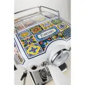 Ariete 1389 Positano Macchina da caffè, 850W, Compatibile con  caffè macinato o con cialde ESE Filtro ½ tazze, Cappuccinatore