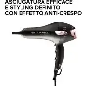 Bellissima P7 3200 Asciugacapelli, Motore Professionale, 2100 Watt, Ionizzatore, 2 Velocità, 3 Temperature, Diffusore per Ricci, Colpo Aria Fredda, Leggero, Custodia da Viaggio, Fermacavo