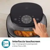 Philips 3000 series NA332/00 Airfryer 6.2L, Friggitrice ad aria 16 in 1 App ricettario