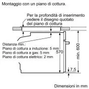 Bosch Serie 4 HQA574BB3 Forno da incasso  con vapore 60 x 60 cm Nero Classe A+