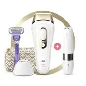 Braun Silk-expert Pro Pro 5 PL5139 Silk expert, Epilatore Luce Pulsata IPL, Sistema di Epilazione Permanente dei Peli Visibili per Donna, Bianco/Oro