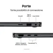 Samsung Galaxy Book5 Pro Intel Core Ultra 7 256V Computer portatile 35,6 cm (14") Touch screen WQXGA+ 16 GB LPDDR5x-SDRAM 512 GB SSD Wi-Fi 7 (802.11be) Windows 11 Home Grigio