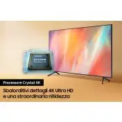 Samsung TV Crystal UHD 4K 50” UE50AU7170 Smart TV Wi-Fi Titan Gray 2021