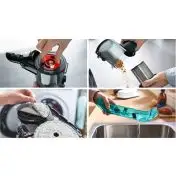 Bosch Scopa elettrica lavapavimenti 2in1 Unlimited 7 ProHygienic Aqua Bianco