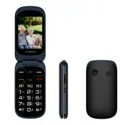 New Majestic TLF-Sileno 52 Flip 7,11 cm (2.8") 93,6 g Nero Telefono per anziani