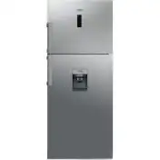 Whirlpool WT70E 831 X AQUA frigorifero con congelatore Libera installazione 419 L F Acciaio inossidabile