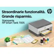 HP Smart Tank Stampante multifunzione 7005, Color, Stampante per Stampa, scansione, copia, wireless, scansione verso PDF