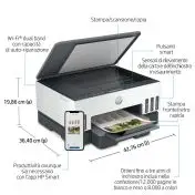 HP Smart Tank Stampante multifunzione 7005, Color, Stampante per Stampa, scansione, copia, wireless, scansione verso PDF