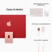 Apple iMac 24" con display Retina 4.5K (Chip M1 con GPU 8-core, 512GB SSD) - Rosa (2021)