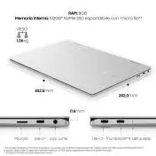 Samsung Galaxy Book Pro 360 , 13.3”, Windows 11 ready, portatile 2-in-1 con S Pen, Intel Core i5 (Intel Evo), 8 GB RAM, 512 GB SSD, Mystic Silver