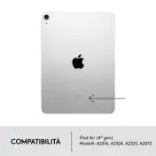 Logitech Combo Touch Custodia con Tastiera per iPad Air (4. gen - 2020) - Tastiera Retroilluminata Rimovibile, Trackpad Click-Anywhere, Smart Connector - Grigio.