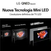 LG QNED 65QNED916PA 65" Smart TV 4K Wi-Fi Processore α7 Gen4 4K TV AI Picture