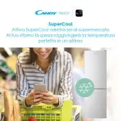 Candy Fresco CCE4T618ES frigorifero con congelatore Libera installazione 341 L E Argento