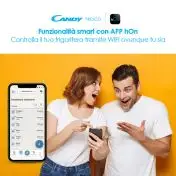 Candy Fresco CCE4T618ES frigorifero con congelatore Libera installazione 341 L E Argento