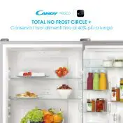 Candy Fresco CCE4T618ES frigorifero con congelatore Libera installazione 341 L E Argento